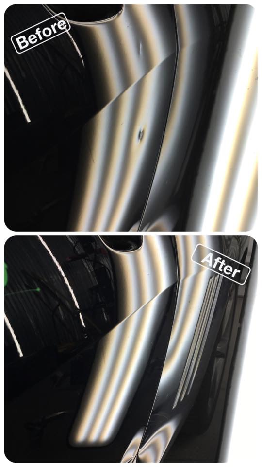 Sharp Through Body Line on Top Of Door